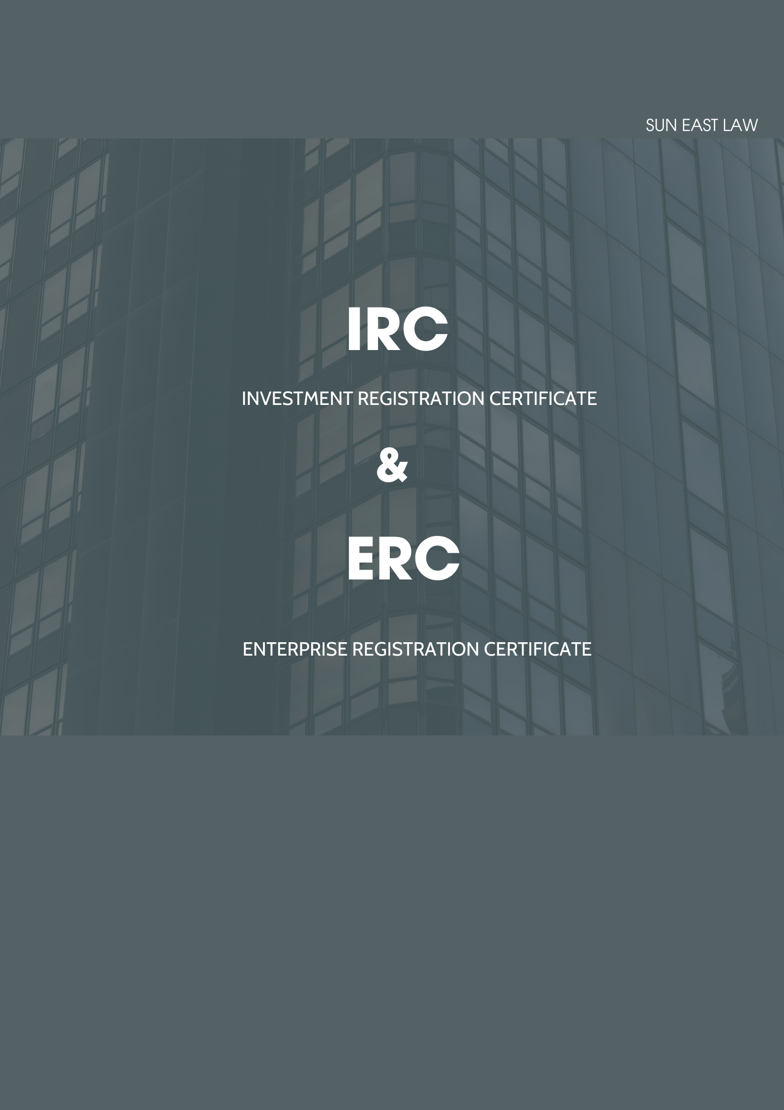Khái quát về IRC và ERC, Quy trình đăng ký IRC và ERC